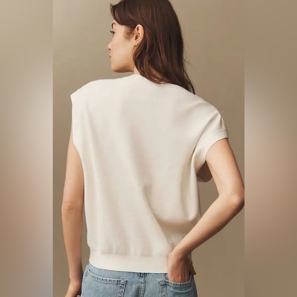 NWT Anthropologie Maeve Slouchy Cardigan Sweater in Ivory, XL - Picture 3 of 10